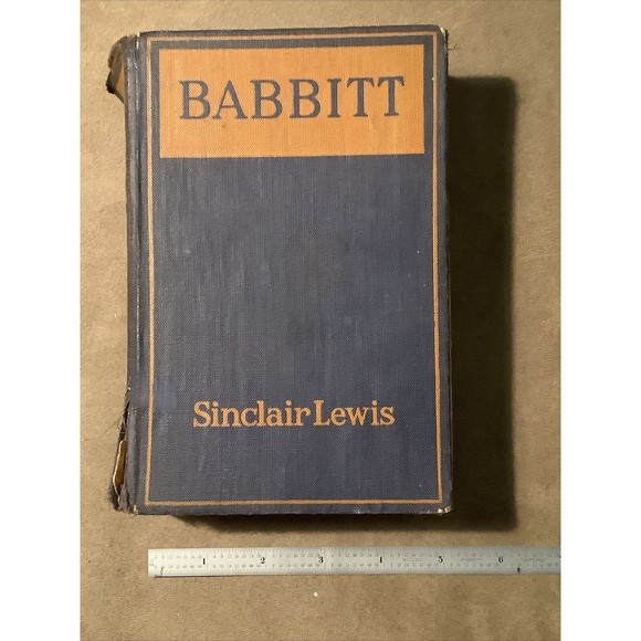 ANTIQUE BABBITT by SINCLAIR LEWIS HARDCOVER 1922 Literature 1st edition - Picture 16 of 16